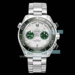 TVS Swiss Copy Omega Seamaster Planet Ocean 600m Green Ceramic Bezel Steel Watch 